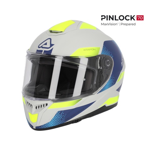 Шлем Acerbis KRAPON 22-06 Grey/Blue фото в интернет-магазине FrontFlip.Ru