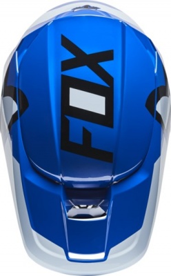 Мотошлем Fox V1 Lux Helmet Blue фото в интернет-магазине FrontFlip.Ru