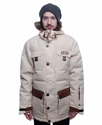 W14/15 MVT023 Куртка пуховая Picture Organic LENO Beige фото в интернет-магазине FrontFlip.Ru