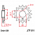 Звезда передняя (ведущая), для 520 цепи, 16 зубьев (JT 511.16)