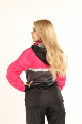 STARKS Куртка дождевик Dry Rain DR 219 жен., серый/розовый фото в интернет-магазине FrontFlip.Ru
