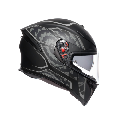 Шлем AGV K-5 S MULTI Tornado Matt Black/Silver фото в интернет-магазине FrontFlip.Ru