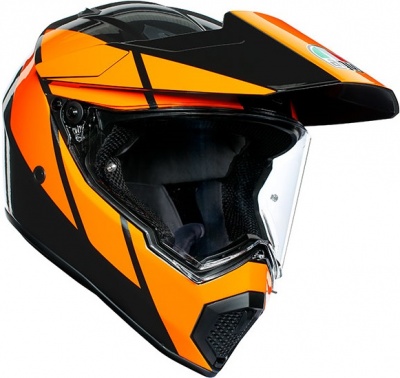 Шлем AGV AX-9 MULTI Trail Gunmetal/Orange фото в интернет-магазине FrontFlip.Ru