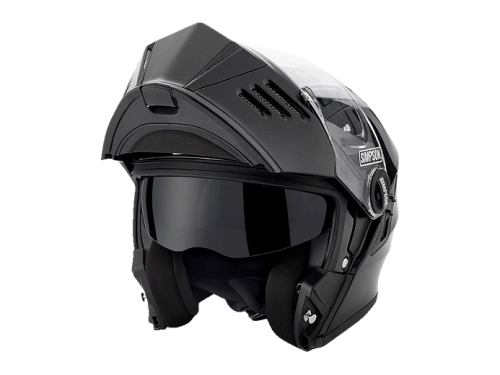 SIMPSON Шлем DARKSOME GLOSS BLACK фото в интернет-магазине FrontFlip.Ru