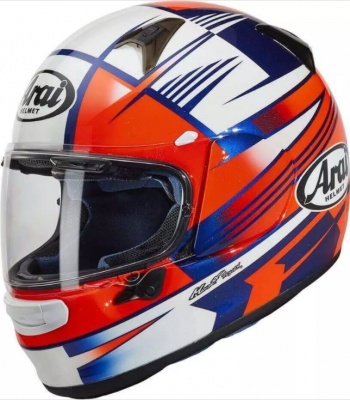 Мотошлем ARAI PROFILE-V Rock Blue фото в интернет-магазине FrontFlip.Ru