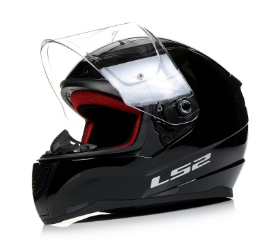 LS2 Мотошлем FF353 RAPID SOLID черный фото в интернет-магазине FrontFlip.Ru