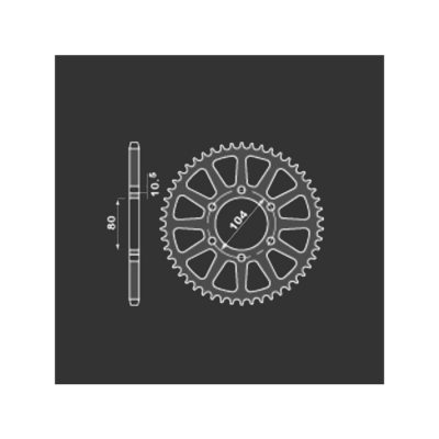 PBR Звезда задняя    478-43   (сталь-закал) фото в интернет-магазине FrontFlip.Ru