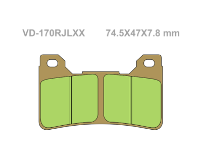 VESRAH Тормозные колодки  VD-170RJLXX  (301) фото в интернет-магазине FrontFlip.Ru