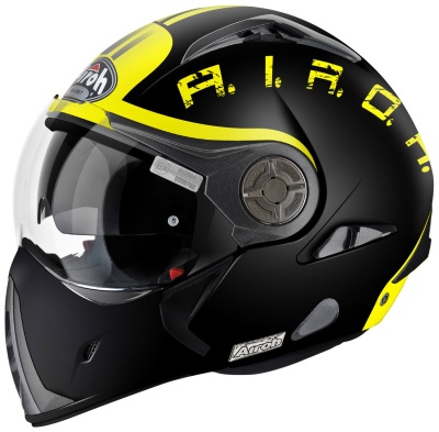 AIROH шлем трансформер J-106 SMOKE BLACK MATT фото в интернет-магазине FrontFlip.Ru
