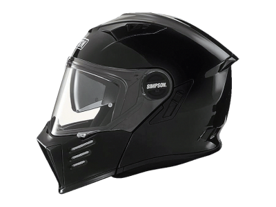 SIMPSON Шлем DARKSOME GLOSS BLACK фото в интернет-магазине FrontFlip.Ru