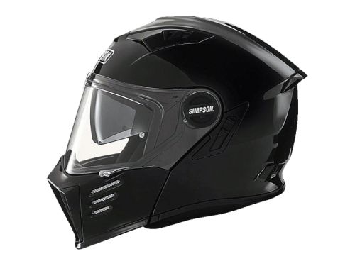 SIMPSON Шлем DARKSOME GLOSS BLACK фото в интернет-магазине FrontFlip.Ru