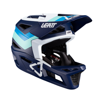 Велошлем Leatt MTB Gravity 4.0 Helmet Blue фото в интернет-магазине FrontFlip.Ru