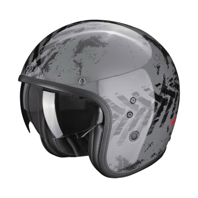 [SCORPION EXO] Мотошлем BELFAST EVO NEVADA, цвет Черный/Серый фото в интернет-магазине FrontFlip.Ru