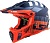 LS2 Мотошлем MX437 FAST XCODE оранжево-синий