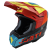 Шлем кроссовый JUST1 J22 Carbon Adrenaline , красный/синий/Hi-Vis желтый глянцевый фото в интернет-магазине FrontFlip.Ru