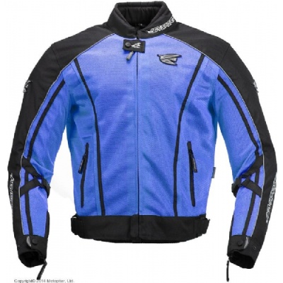 AGVSPORT Мотоциклетная летняя куртка SOLARE синяя фото в интернет-магазине FrontFlip.Ru