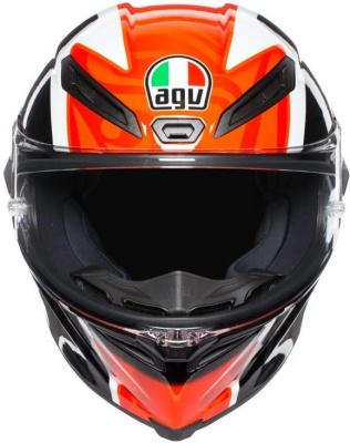 Шлем AGV CORSA R MULTI Casanova Black/Red/Green фото в интернет-магазине FrontFlip.Ru