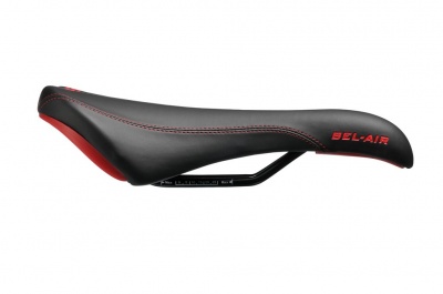 Седло SDG Bel-Air RL Steel Black/Red (00080DS) фото в интернет-магазине FrontFlip.Ru