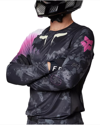 Мотоджерси Fox Flexair Detonate Jersey Black фото в интернет-магазине FrontFlip.Ru