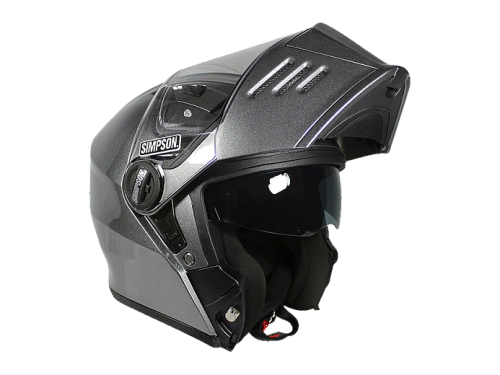 SIMPSON Шлем DARKSOME GUNMETAL фото в интернет-магазине FrontFlip.Ru