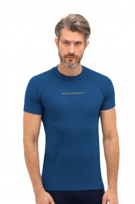 BRUBECK Футболка мужская с коротким рукавом 3D PRO темно-синий фото в интернет-магазине FrontFlip.Ru