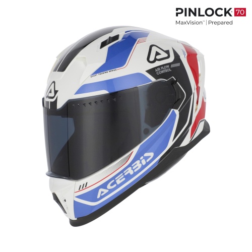 Шлем Acerbis X-WAY White/Blue фото в интернет-магазине FrontFlip.Ru