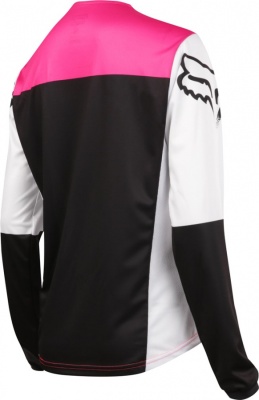 Мотоджерси женская Fox Switch Womens Jersey Black/Pink фото в интернет-магазине FrontFlip.Ru