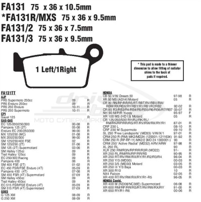 [EBC] Тормозные колодки FA131R фото в интернет-магазине FrontFlip.Ru