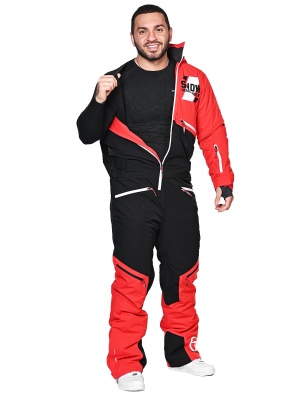 SNOW HEADQUARTER Горнолыжный комбинезон мужской A-89007 Красный фото в интернет-магазине FrontFlip.Ru