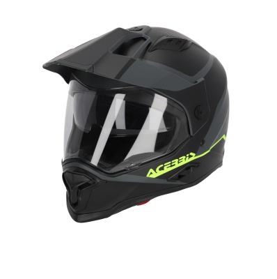 Шлем Acerbis REACTIVE 22-06 Black/Grey фото в интернет-магазине FrontFlip.Ru