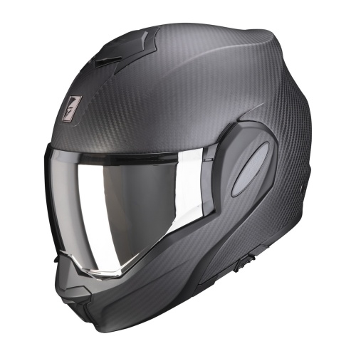 [SCORPION EXO] Мотошлем EXO-TECH EVO CARBON SOLID, цвет Черный Матовый фото в интернет-магазине FrontFlip.Ru
