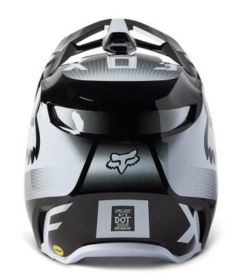 Мотошлем подростковый Fox V1 Leed Youth Helmet Black/White фото в интернет-магазине FrontFlip.Ru