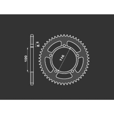 PBR Звезда задняя    464-44   (сталь) фото в интернет-магазине FrontFlip.Ru