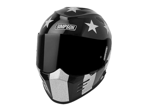 SIMPSON Шлем VENOM STINGRAE BLACK фото в интернет-магазине FrontFlip.Ru