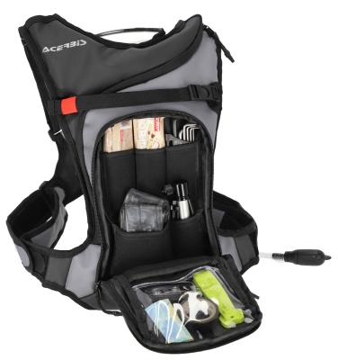 Рюкзак с гидропаком Acerbis SENTER Black/Grey (7/2 L) фото в интернет-магазине FrontFlip.Ru