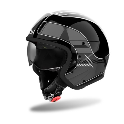 Шлем Airoh J110 RASTER Dark Grey Glossy фото в интернет-магазине FrontFlip.Ru