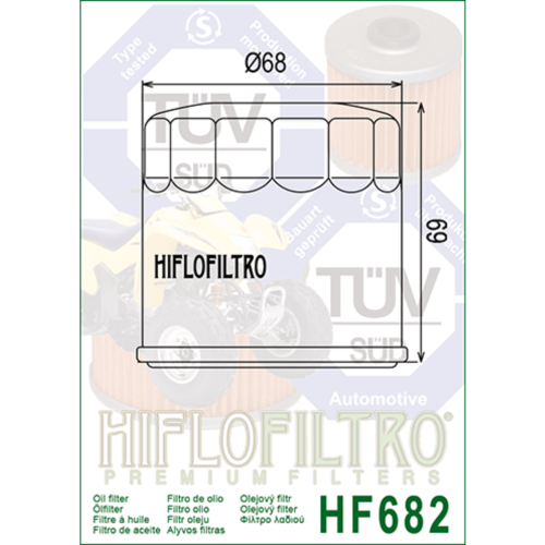 HIFLOFILTRO Масляные фильтры (HF682) фото в интернет-магазине FrontFlip.Ru