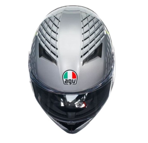 Шлем AGV K3 E2206 MPLK Fortify Grey/Black/Yellow-Fluo фото в интернет-магазине FrontFlip.Ru