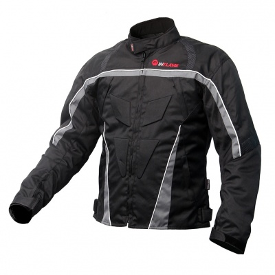 Куртка мужская INFLAME ROCKWAY текстиль, цвет черно-серый фото в интернет-магазине FrontFlip.Ru