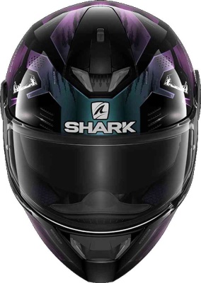 Шлем SHARK SKWAL 2 VENGER Black/Purple фото в интернет-магазине FrontFlip.Ru