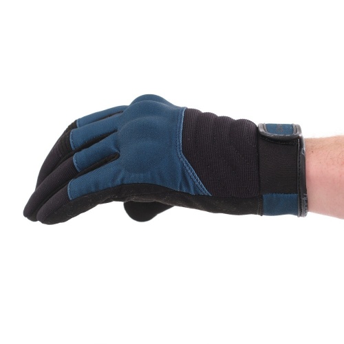 DRAGONFLY Перчатки DF QUAD Black-Arctic Blue фото в интернет-магазине FrontFlip.Ru