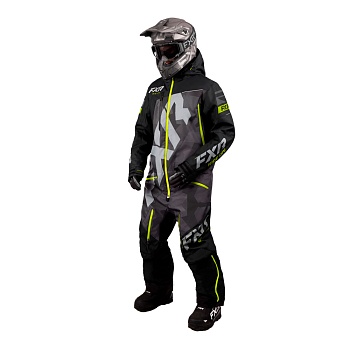 Комбинезон FXR CX без утеплителя Black/Char Camo/Hi Vis