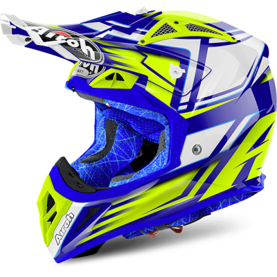 AIROH шлем кросс AVIATOR 2.2 RESTYLE YELLOW GLOSS фото в интернет-магазине FrontFlip.Ru