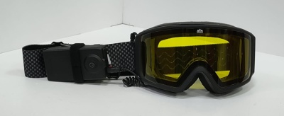 Очки снегоходные с магнитной линзой и подогревом AiM (PRO) 190-100 Accu Heated Goggles Black Matt фото в интернет-магазине FrontFlip.Ru