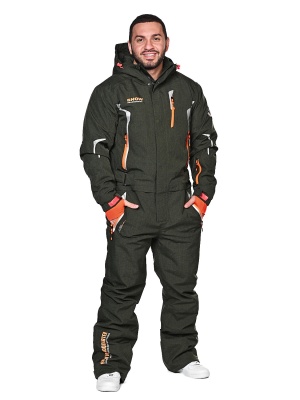 SNOW HEADQUARTER Горнолыжный комбинезон мужской A-89001 Хаки фото в интернет-магазине FrontFlip.Ru