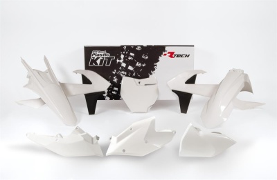 RTech Комплект пластика KTM SX125-150/SXF250-450 16-18 # SX250/XC-F/XC250-450 17-18 # бело-черный (moto parts) фото в интернет-магазине FrontFlip.Ru