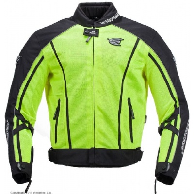 AGVSPORT Мотоциклетная летняя куртка SOLARE желтая фото в интернет-магазине FrontFlip.Ru