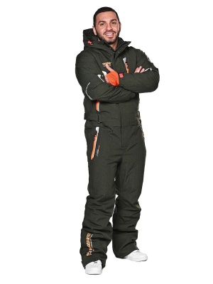 SNOW HEADQUARTER Горнолыжный комбинезон мужской A-89001 Хаки фото в интернет-магазине FrontFlip.Ru