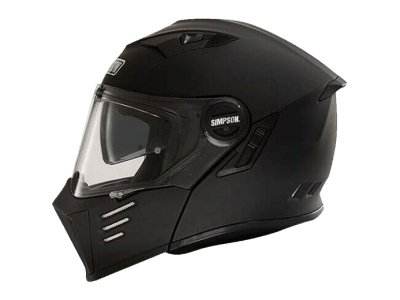 SIMPSON Шлем DARKSOME MATT BLACK фото в интернет-магазине FrontFlip.Ru