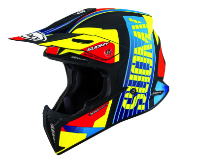 [SUOMY] Мотошлем X-WING AMPED, цвет Черный/Синий фото в интернет-магазине FrontFlip.Ru